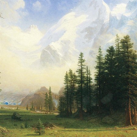Design Toscano Mountain Landscape, 1895: Canvas Replica Painting: Grande DA4944